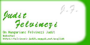judit felvinczi business card